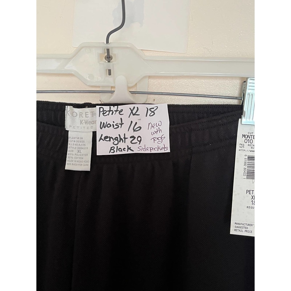NWT black pants xl
